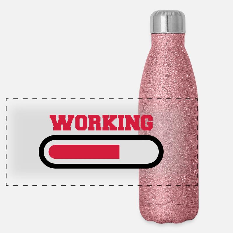 Working Panorama Glitzer Isolierflasche 500 ml