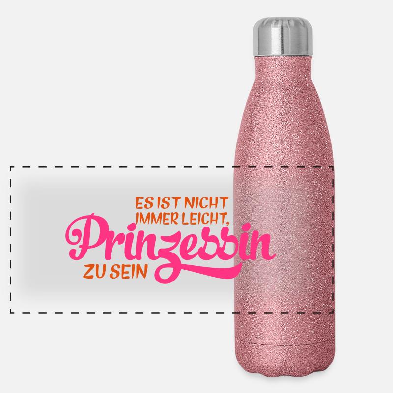 Prinzessin Panorama Glitzer Isolierflasche 500 ml