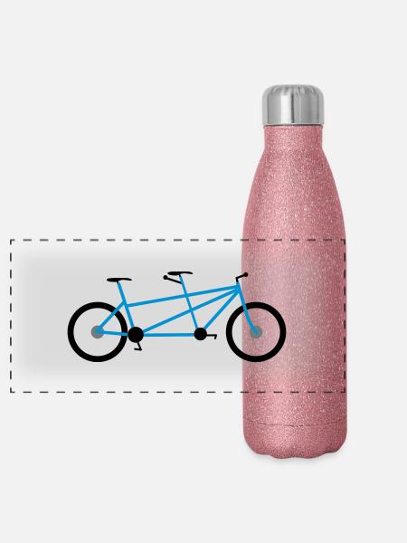 tandem - Panorama Glitzer Isolierflasche 500 ml - Pink Glitzer