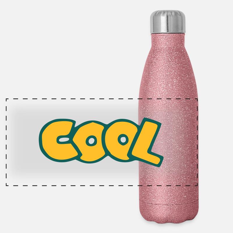 cool Panorama Glitzer Isolierflasche 500 ml