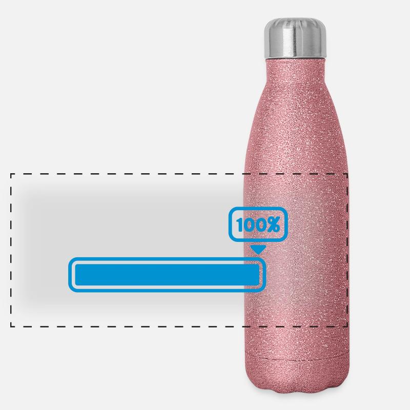 100 % Gourde isotherme panoramique pailletée 500 ml