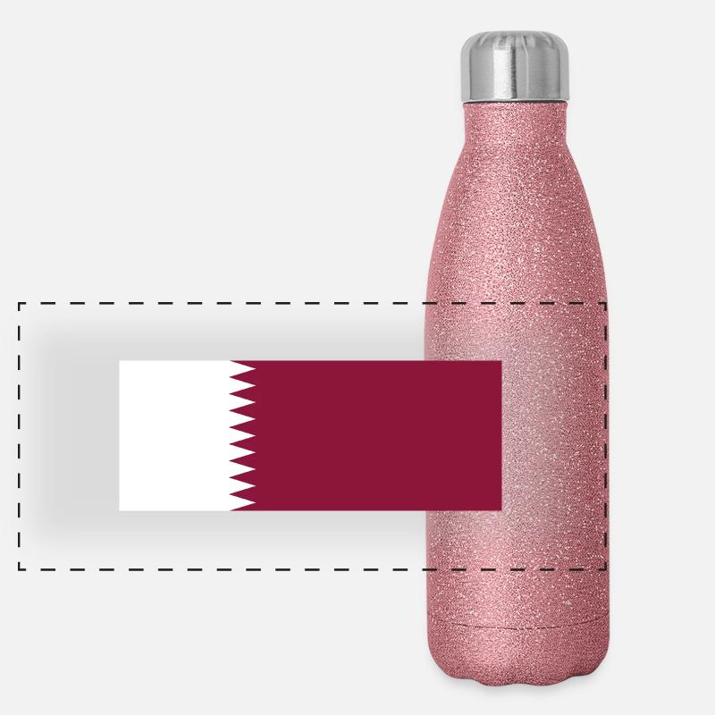 Katar Panorama Glitzer Isolierflasche 500 ml