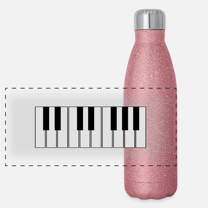 keyboard Panoramic Glitter Thermal Bottle 500 ml