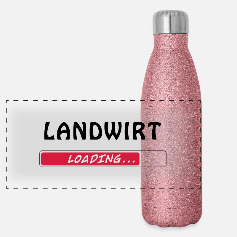 Landwirt loading Panorama Glitzer Isolierflasche 500 ml