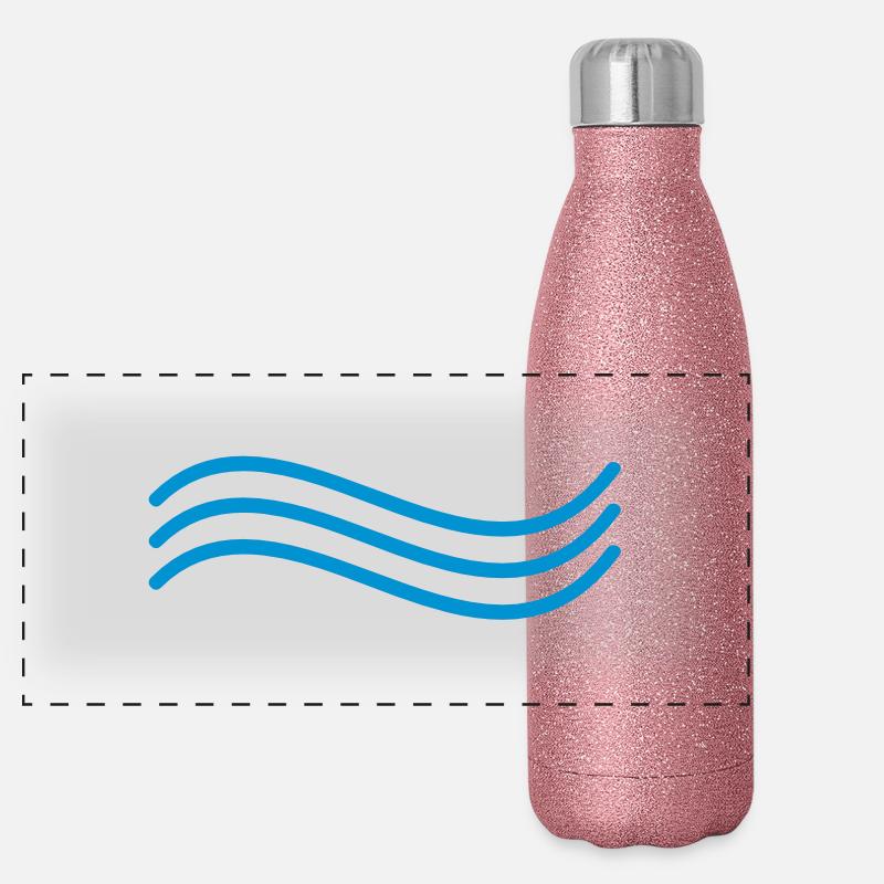 Wave Panoramic Glitter Thermal Bottle 500 ml