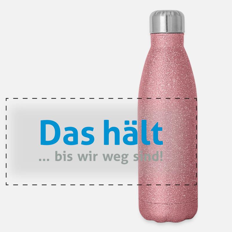 Cela permet de conserver ... jusqu'à ce que nous Gourde isotherme panoramique pailletée 500 ml