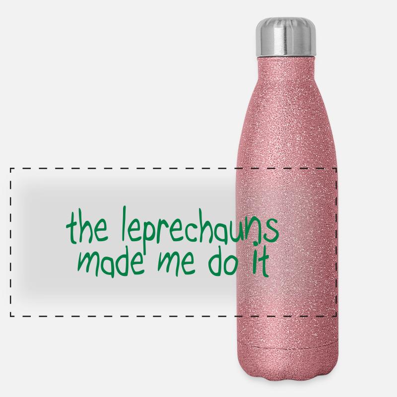 the leprechauns made me do it Gourde isotherme panoramique pailletée 500 ml