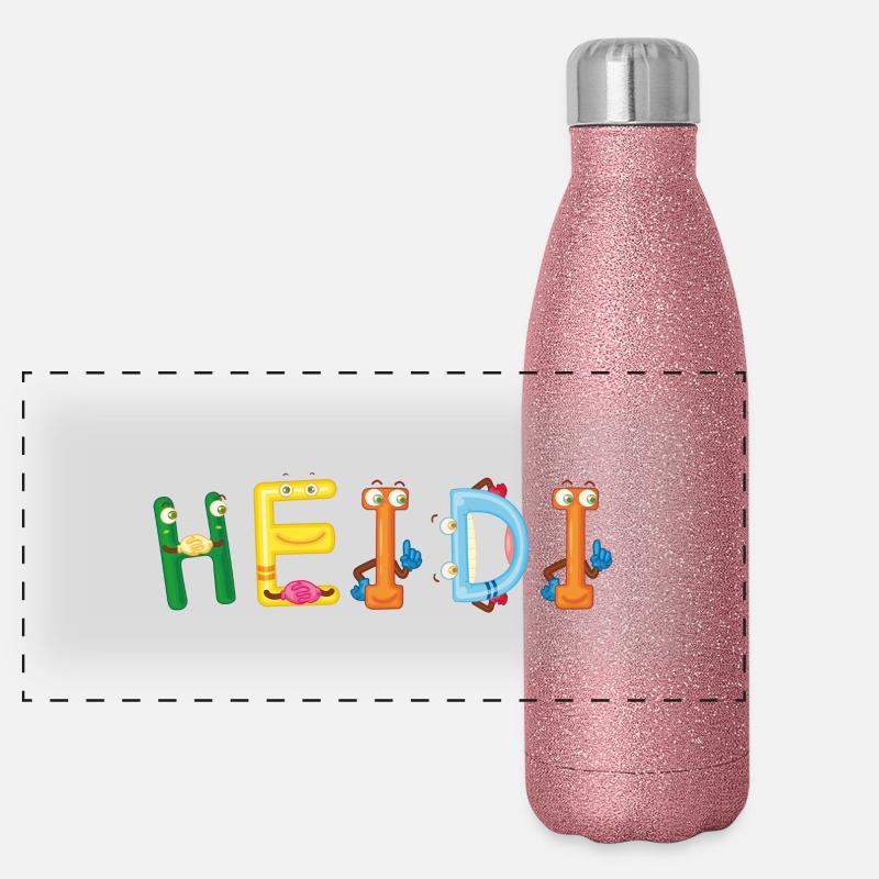 Heidi Panorama Glitzer Isolierflasche 500 ml
