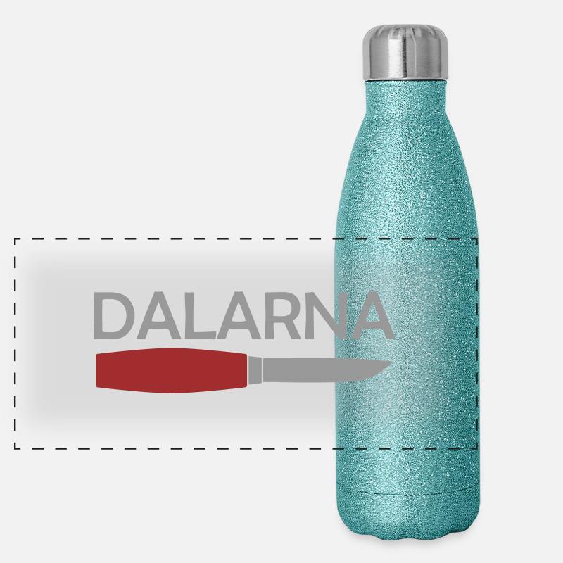 Dalarna Panorama Glitzer Isolierflasche 500 ml