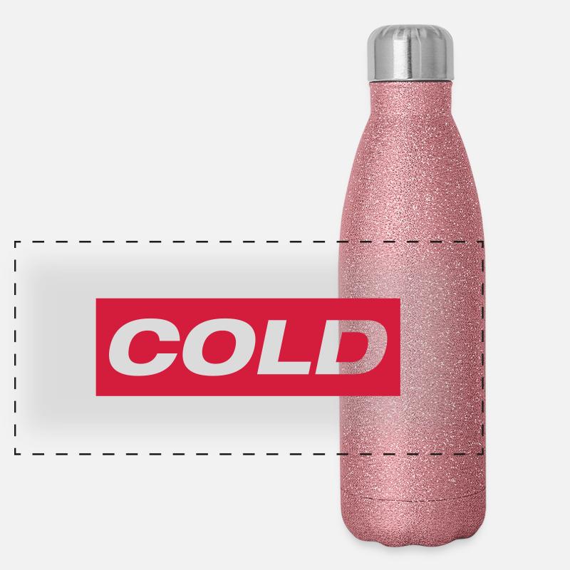 Froid Gourde isotherme panoramique pailletée 500 ml