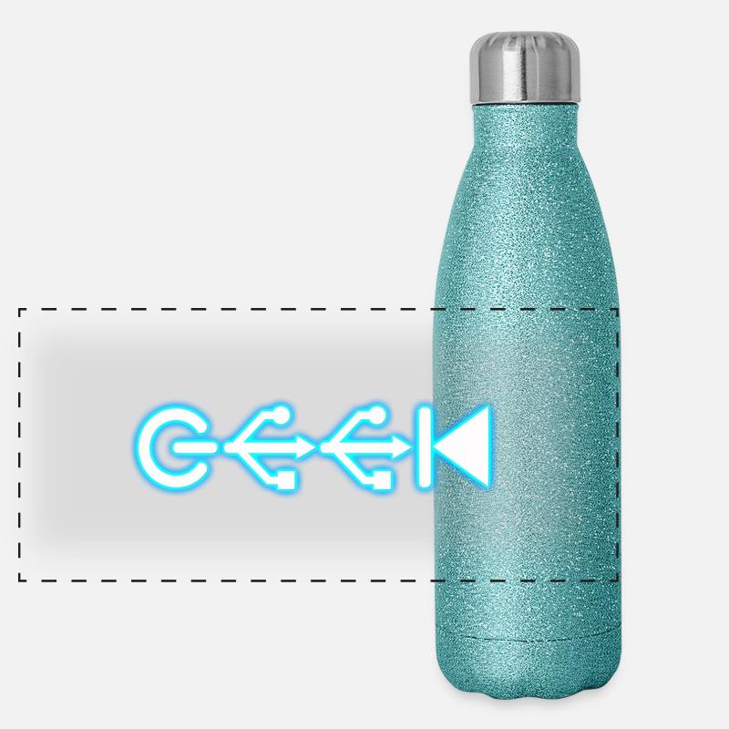 Geek Gourde isotherme panoramique pailletée 500 ml