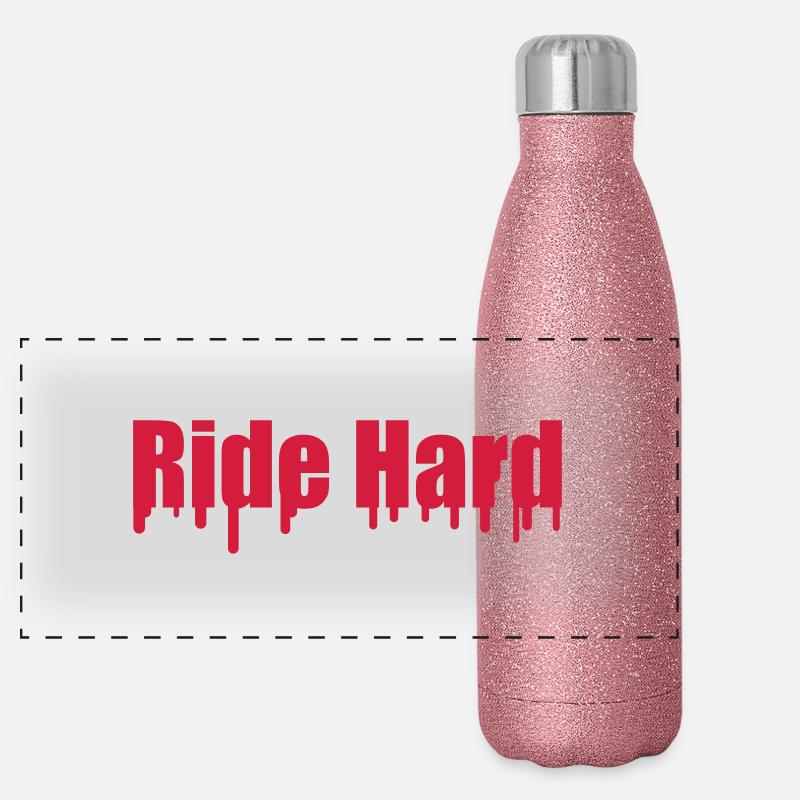 Ride Hard Panorama Glitzer Isolierflasche 500 ml