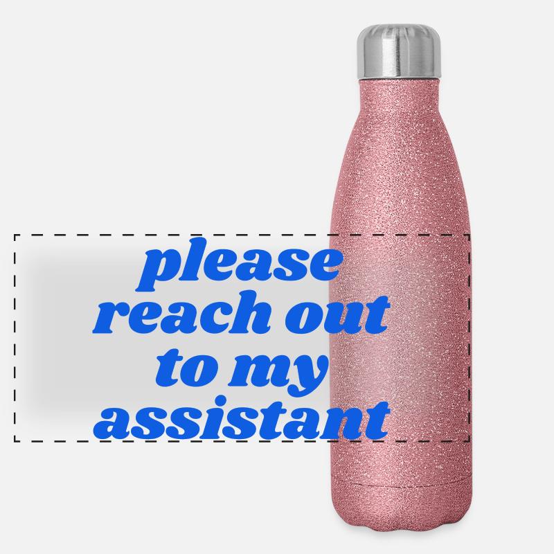 Merci de contacter mon assistant Gourde isotherme panoramique pailletée 500 ml