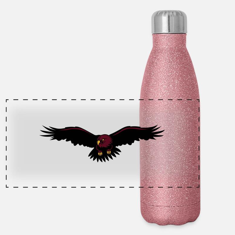 Eagle de Panorama Glitzer Isolierflasche 500 ml