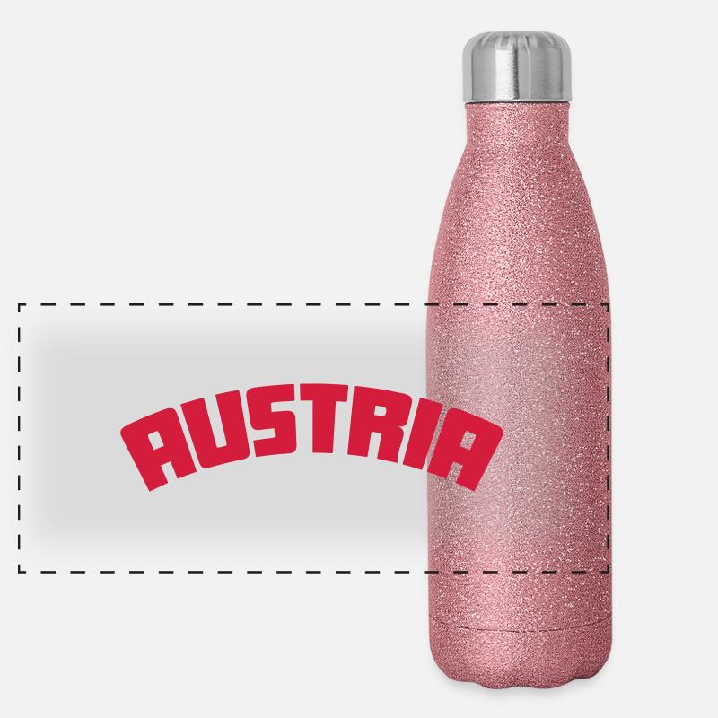 austria Panorama Glitzer Isolierflasche 500 ml