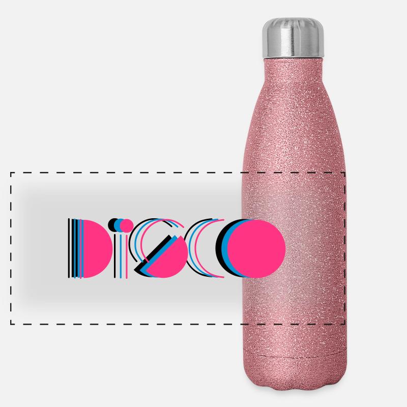 disco Panorama Glitzer Isolierflasche 500 ml
