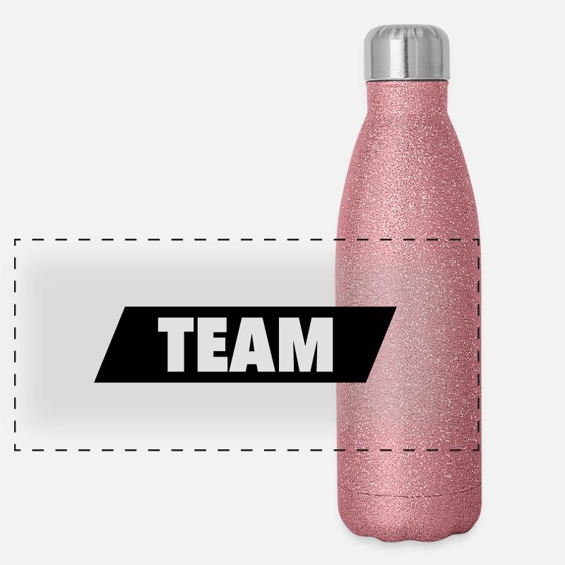 Team Panoramic Glitter Thermal Bottle 500 ml