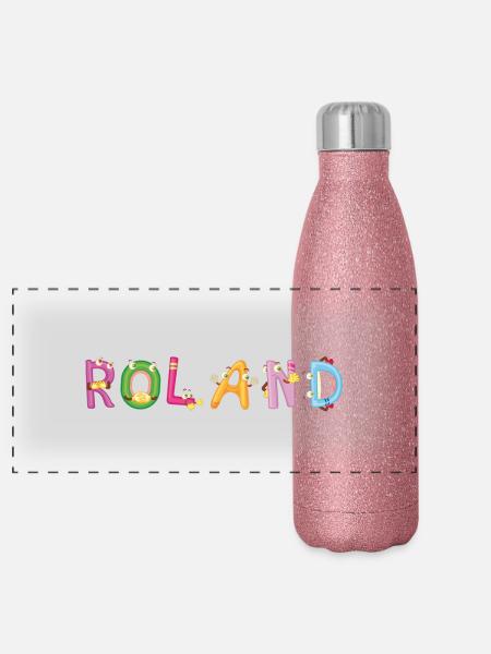Roland - Panorama Glitzer Isolierflasche 500 ml - Pink Glitzer