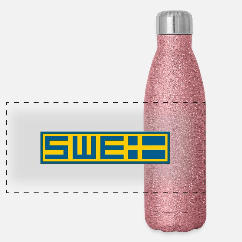 Schwedisch Panorama Glitzer Isolierflasche 500 ml
