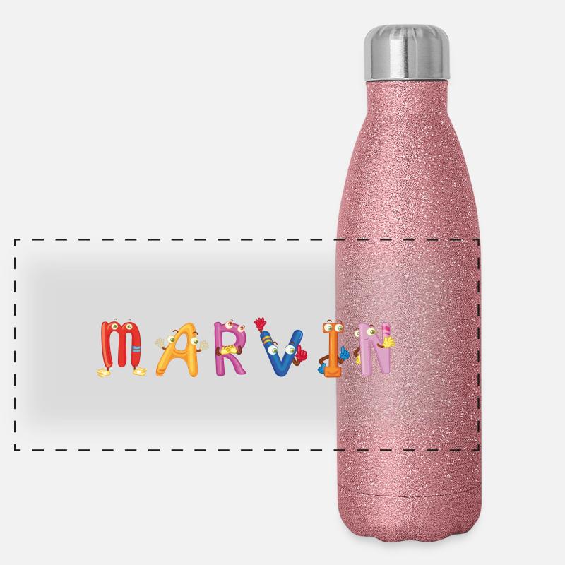 Marvin Panorama Glitzer Isolierflasche 500 ml