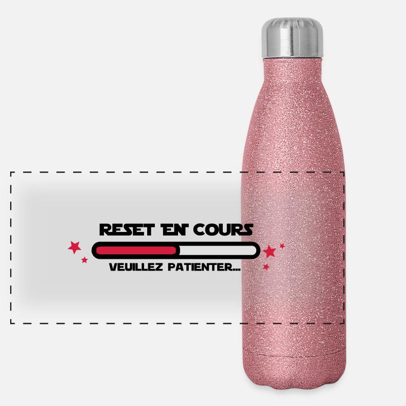 RESET en cours Gourde isotherme panoramique pailletée 500 ml