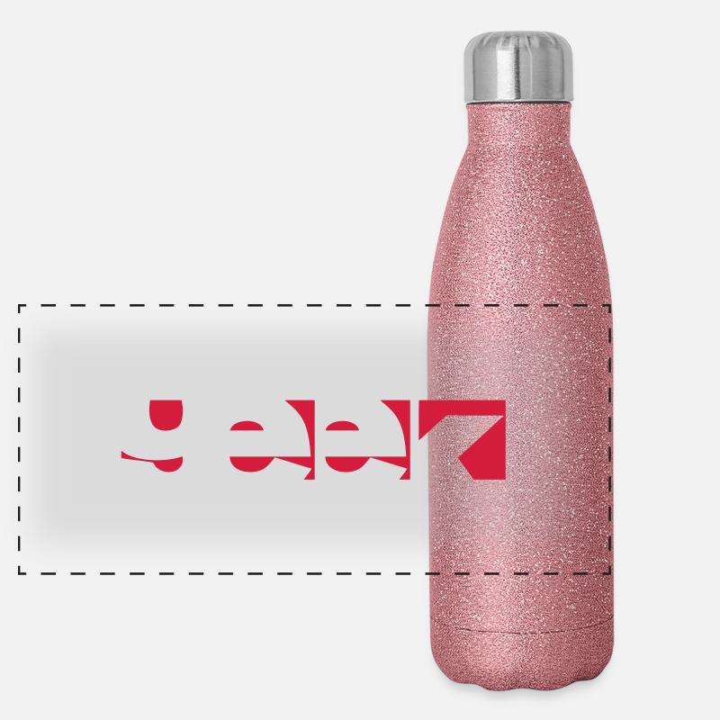 computer geek internet Panorama Glitzer Isolierflasche 500 ml