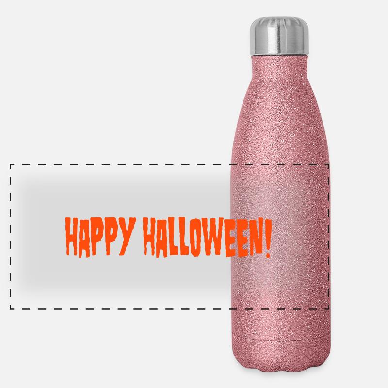 Halloween de Gourde isotherme panoramique pailletée 500 ml