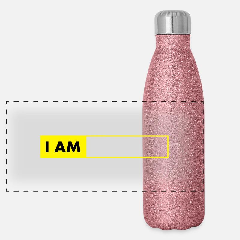 i_am__vec_2 de Panorama Glitzer Isolierflasche 500 ml