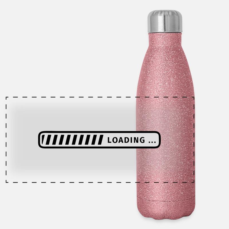 Ladebalken Panorama Glitzer Isolierflasche 500 ml
