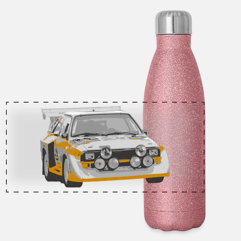 Rallye Panorama Glitzer Isolierflasche 500 ml