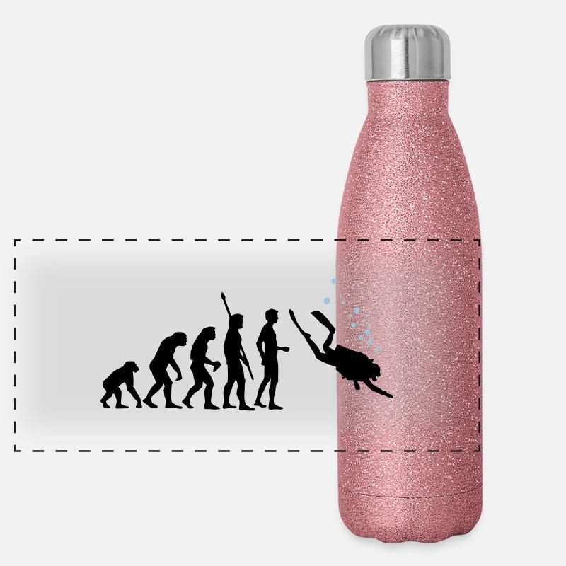 evolution_taucher_c_2c Panorama Glitzer Isolierflasche 500 ml