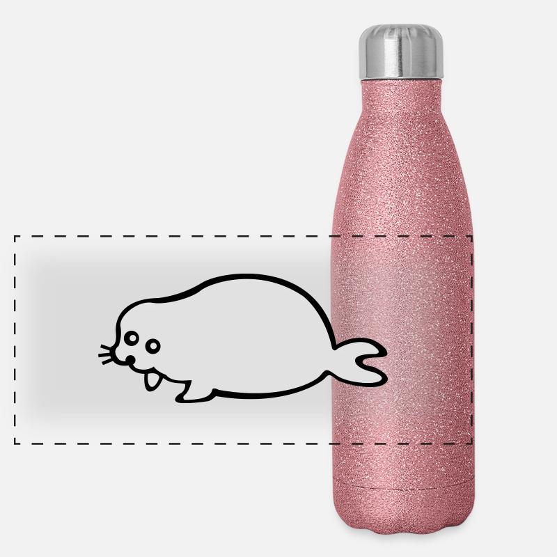Baby - Robbe Panoramic Glitter Thermal Bottle 500 ml