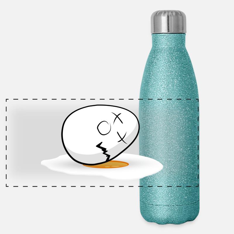 Joyeuses Pâques Egg Gourde isotherme panoramique pailletée 500 ml