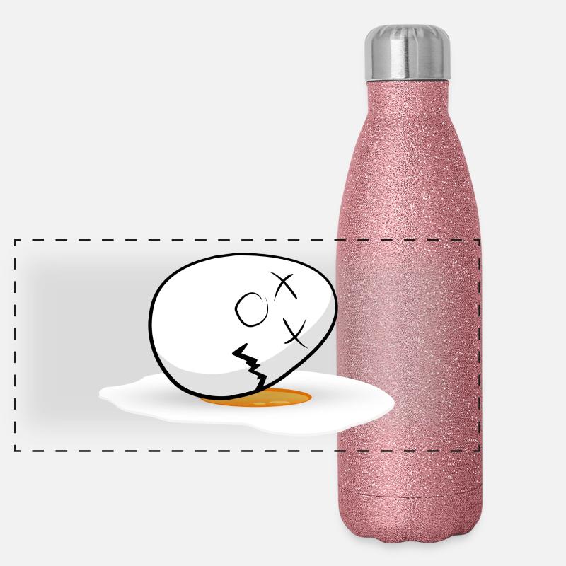Happy Easter easter egg Panoramic Glitter Thermal Bottle 500 ml