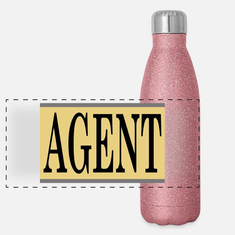 Agent Panorama Glitzer Isolierflasche 500 ml
