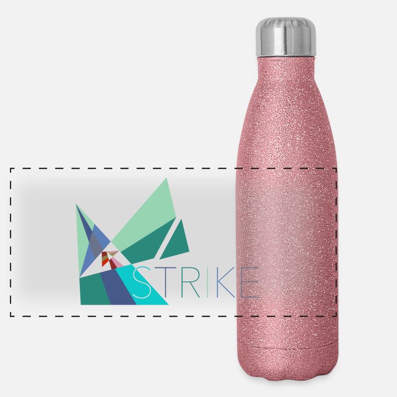 Strike - Strike, refusal to work Panoramic Glitter Thermal Bottle 500 ml