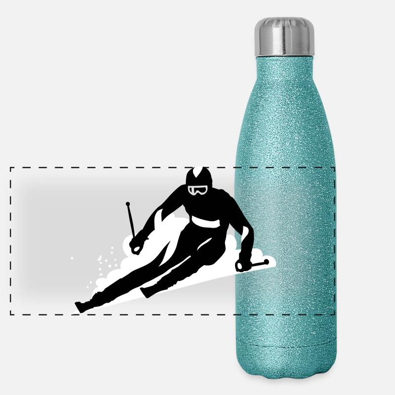 Ski Panoramic Glitter Thermal Bottle 500 ml
