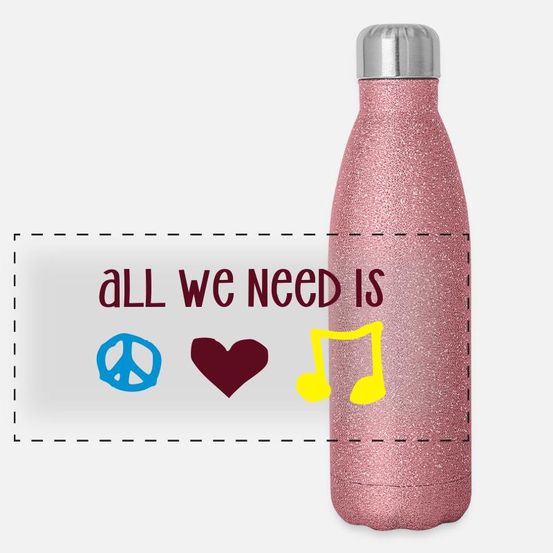 all we need is --- Panorama Glitzer Isolierflasche 500 ml