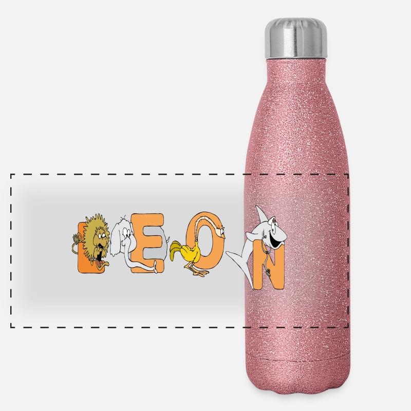Leon Panorama Glitzer Isolierflasche 500 ml