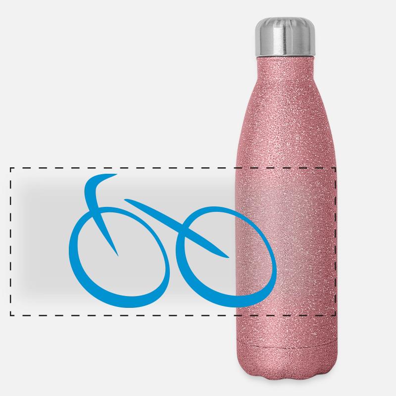 bicycle Panoramic Glitter Thermal Bottle 500 ml
