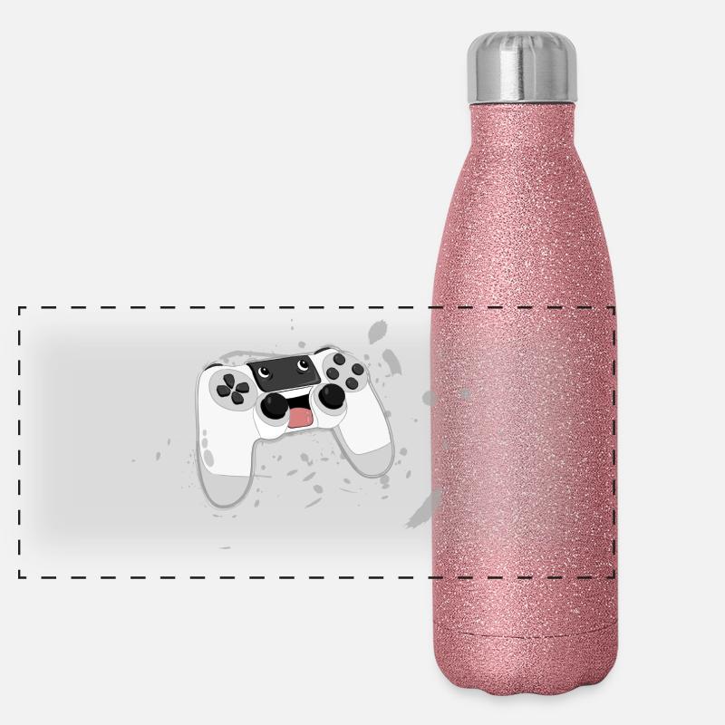 Crazy Controller Panorama Glitzer Isolierflasche 500 ml