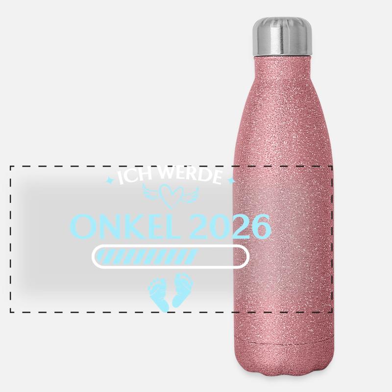 I'm going to announce Uncle 2026 pregnancy - Panoramic Glitter Thermal Bottle 500 ml - pink glitter