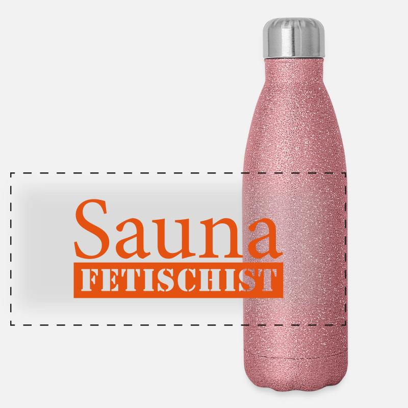 Fétiches Sauna Gourde isotherme panoramique pailletée 500 ml