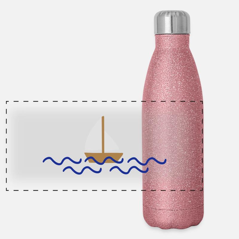 nave Thermos in acciaio inossidabile glitterato