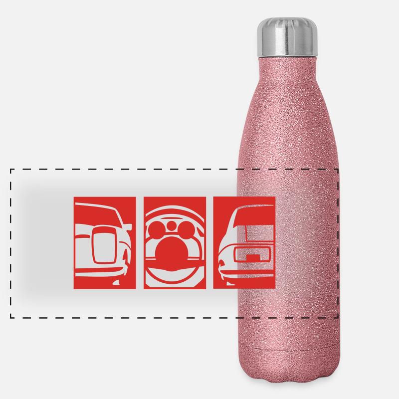 /8er 3er Pack Panorama Glitzer Isolierflasche 500 ml