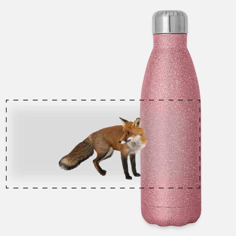 Fox Panoramic Glitter Thermal Bottle 500 ml