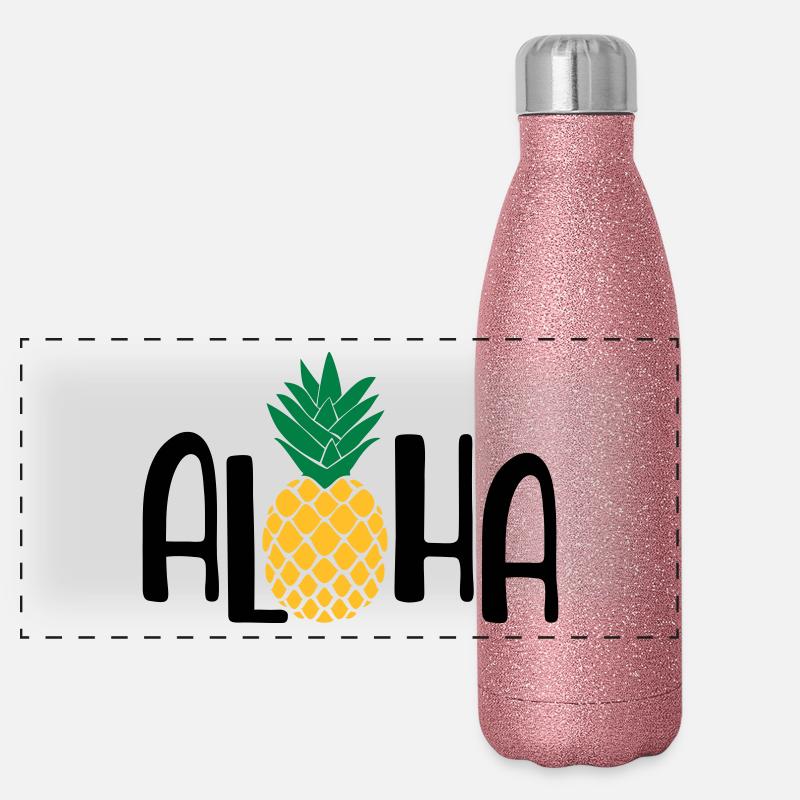 été Gourde isotherme panoramique pailletée 500 ml