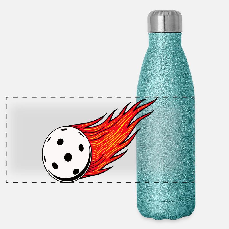 Boule de feu Floorball Gourde isotherme panoramique pailletée 500 ml