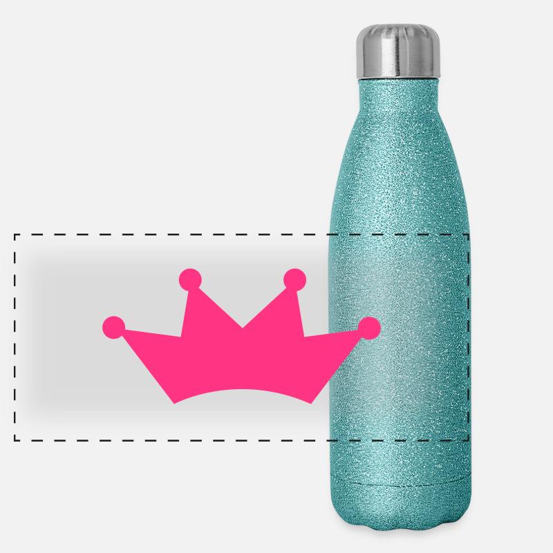 crown Panorama Glitzer Isolierflasche 500 ml