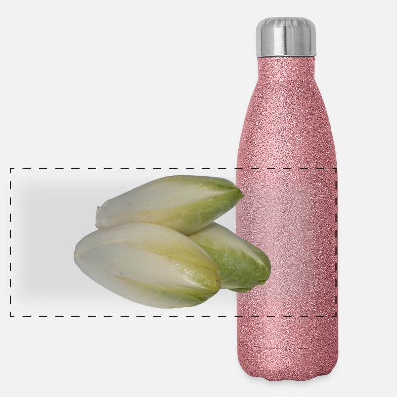 salad salad lettuce halloween vegetables vegetables12 Panoramic Glitter Thermal Bottle 500 ml